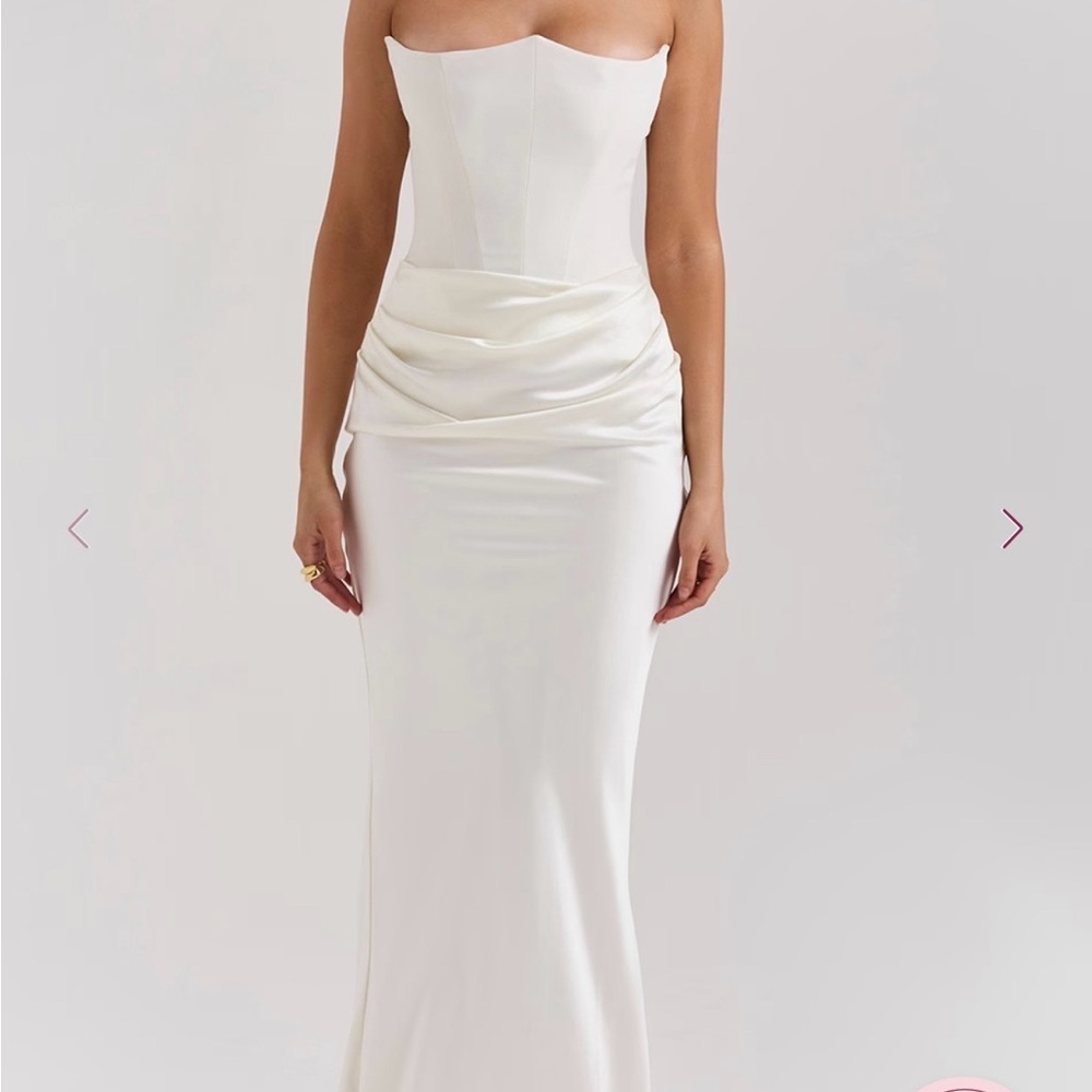 House of CB Persephone in Ivory Satin